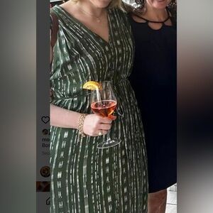 Anthro brand Porridge maxi dress.